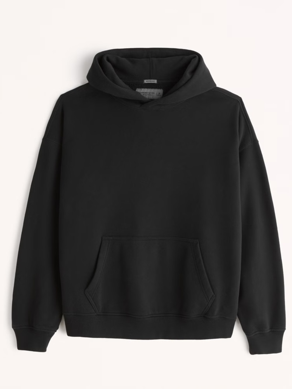 Abercrombie & Fitch Men's Black Pullover Hoodie Soft A&F Essentials Size XS